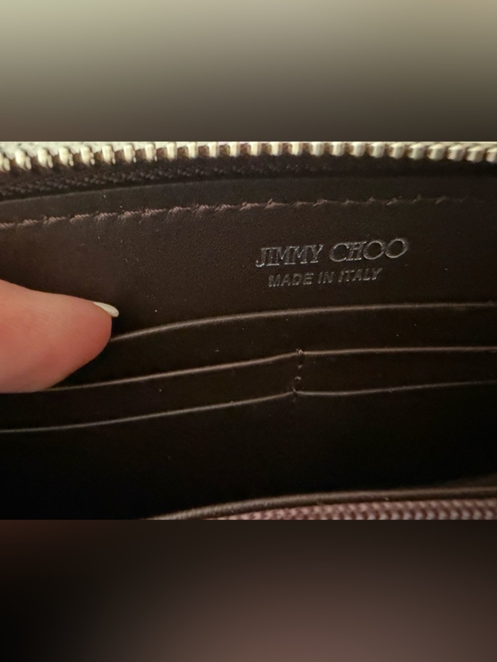 Jimmy Choo Python Embossed Star Wallet - Picture 4 of 8